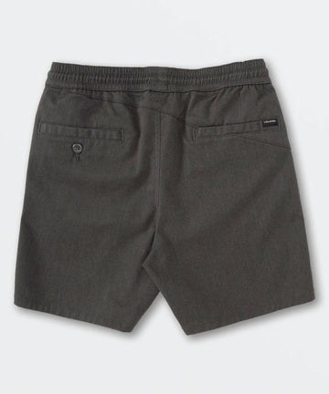 Volcom Boys Youth Frickin Elastic 15" Short - Charcoal Heather